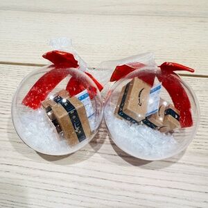 Amazon delivery Christmas ball Ornament Package Box Shopaholic Funny Gift lot 2